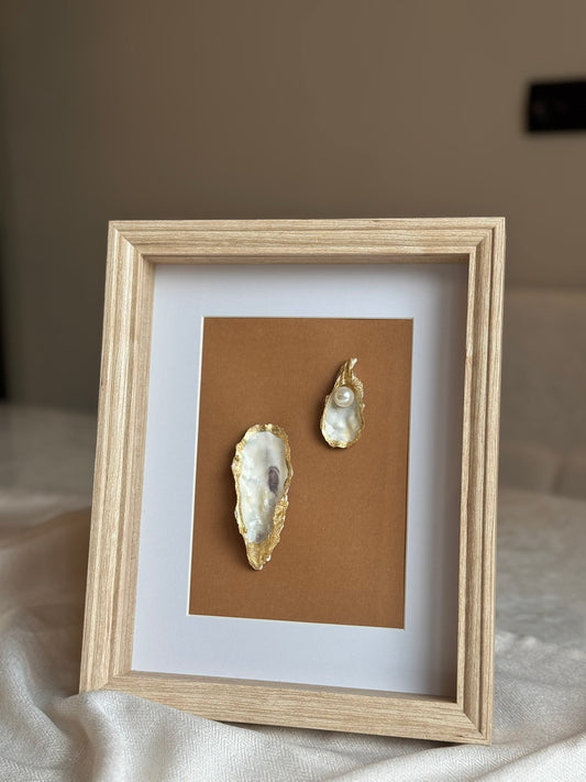 Oesterlijst beige/ wit/ goud