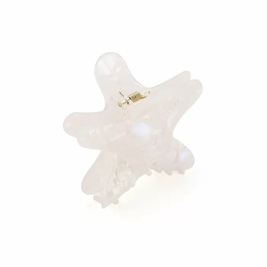 Zeester haarklem wit