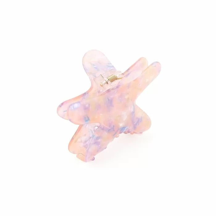 Zeester haarklem roze