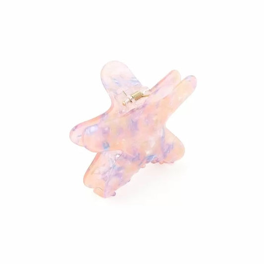 Zeester haarklem roze