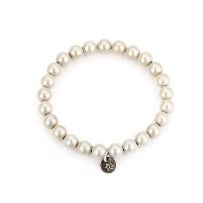 Kralen armband wit